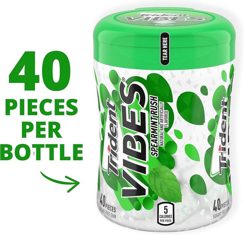 Trident Vibes Spearmint Rush Sugar Free Gum - 240 Pieces - Image 4
